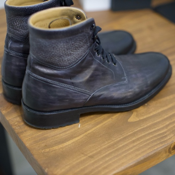 Magnanni Patton Gray Pebble boots. - Picture 2 of 10